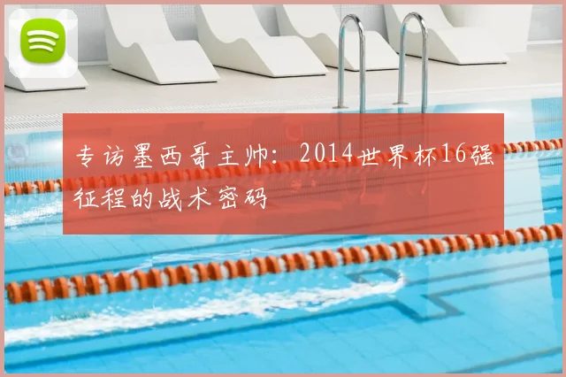 专访墨西哥主帅：2014世界杯16强征程的战术密码